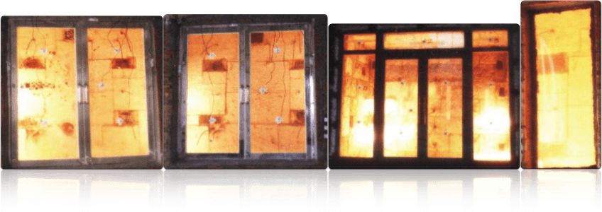 Testing of Fire Resistant Window & Door Conforming to Chinese Standard Testing of Fire Resistant Window & Door Conforming to Chinese Standard