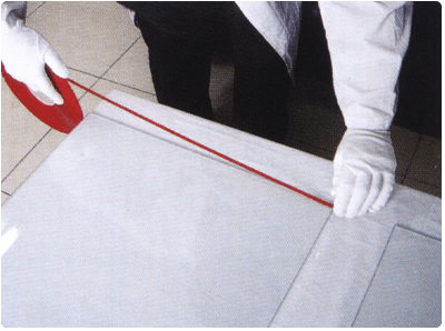 Tapes Provides Cavity for Resin Filling Between Two Pieces of Glass Tapes Provides Cavity for Resin Filling Between Two Pieces of Glass