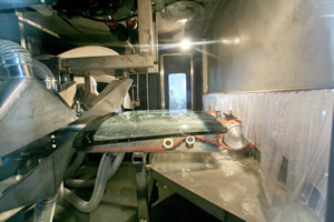 Washed windshield enters into drying section Autoglass-windshiledis-washed-and-entering-into-air-knives-drying-section.jpg